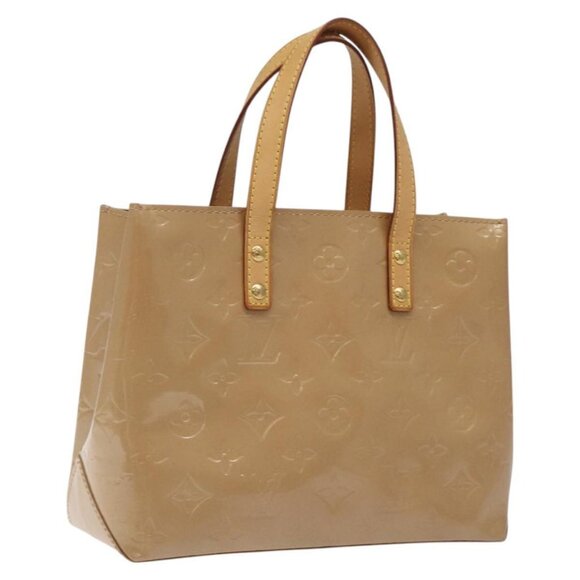 LOUIS VUITTON Monogram Vernis Reade PM Hand Bag Noisette M91334 LV Auth BA538 - Picture 1 of 16